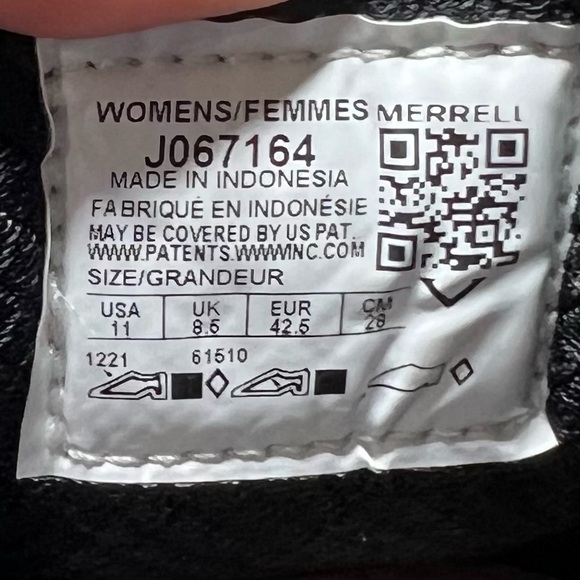 Merrell Moab Speed Trail Running Shoes in Black Asphalt Vibram Soles - Picture 9 of 9